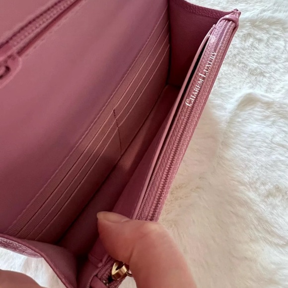 22S CHANEL Pick Me Up 💗 WOC Wallet On Chain Pink Caviar Bag Gold Top Handle - Picture 8 of 9